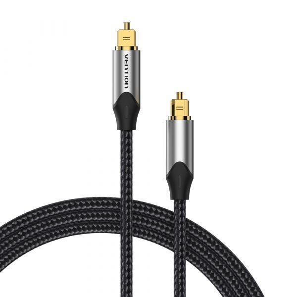 Cabo de Áudio de Fibra Óptica VENTION BAVHG (Toslink - Cinzento Metalizado) — miniatura 3