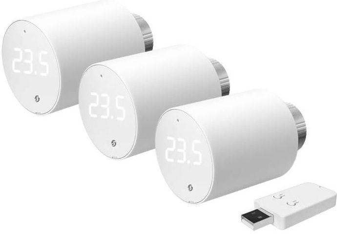 Conjunto de 3 Cabeças Termostáticas Inteligentes SHELLY BLU TRV + BLU Gateway Gen. 3 (Plástico - 78 x Ø54 mm - Branco), miniatura 3