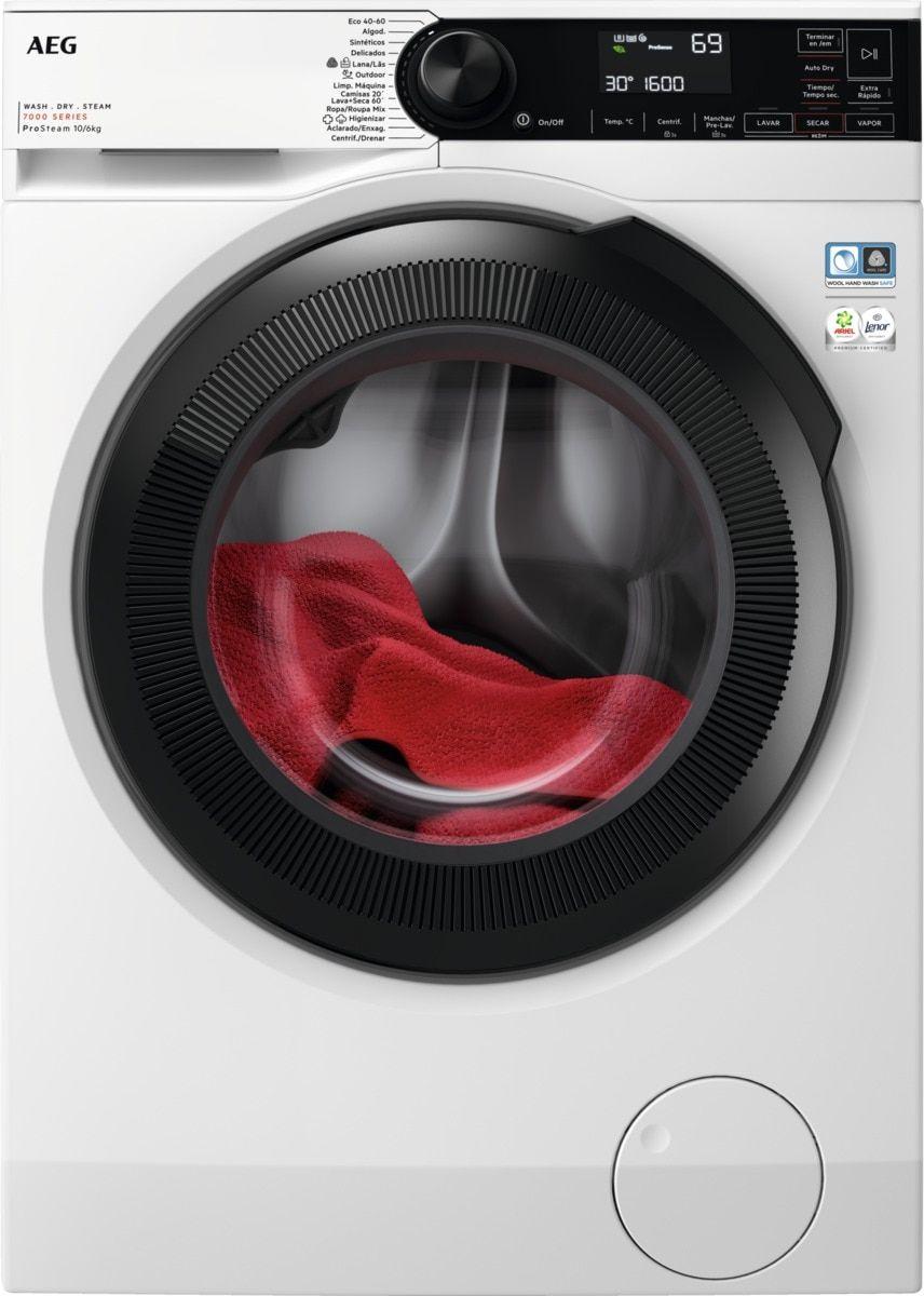 Máquina de Lavar e Secar Roupa Independente AEG LWR7316O4B (B - 10 kg - 6 kg - Branco)