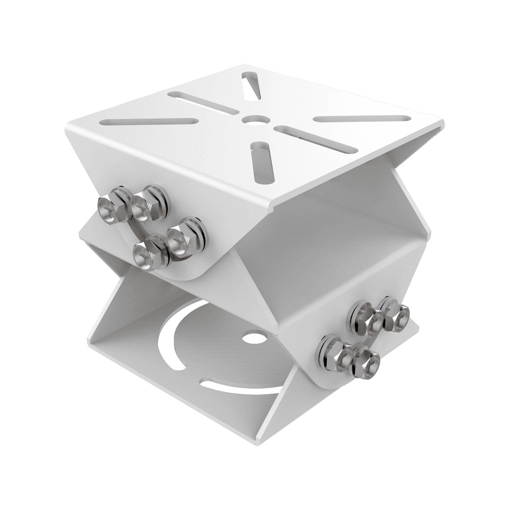 Suporte Junta Cardan PT HIKVISION DS-1232ZJ-T (Aço inoxidável - 92,5 x 100 x 100 mm - Branco)