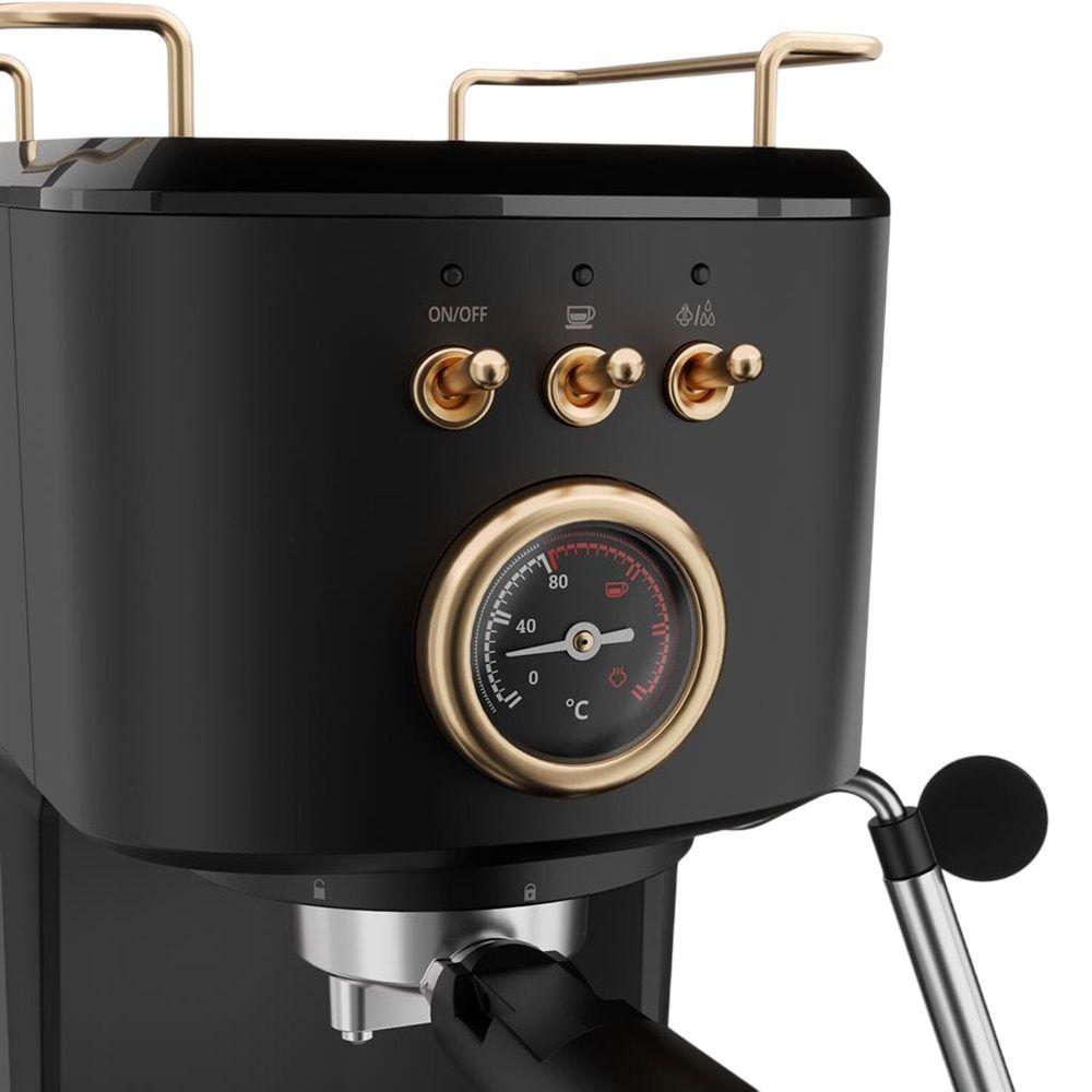 Máquina de Café Expresso PRINCESS 01.249417.01.001 (Cápsulas de café, café moído - 1100 W - 20 bar - Preto), miniatura 3