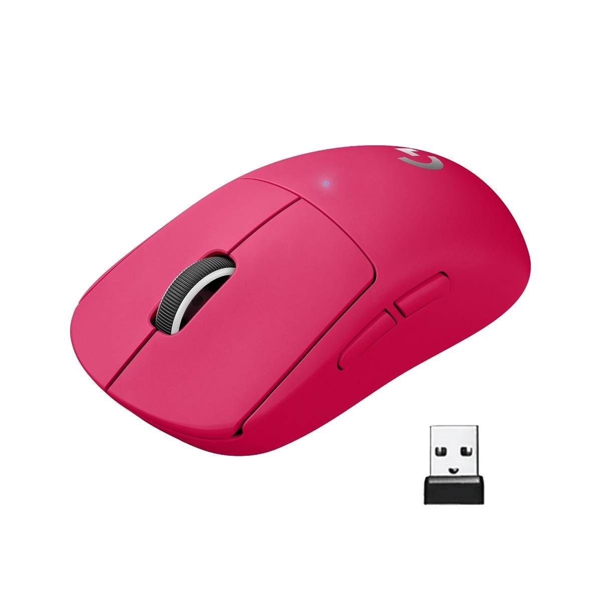 Rato LOGITECH PRO X SUPERLIGHT (Mão direita - 25600 DPI - Ótico - Magenta)