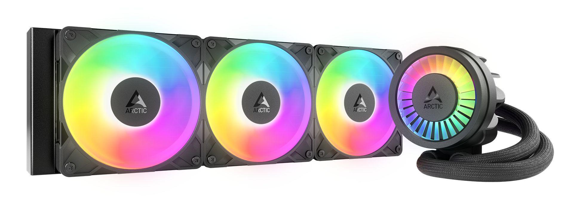 Sistema de Refrigeração Líquida ARCTIC Liquid Freezer III Pro 360 A-RGB (12 cm - 3000 RPM - Multi - Preto)