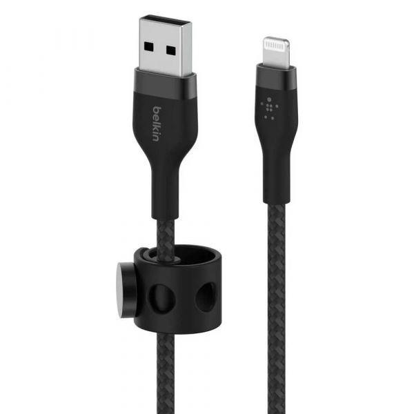 Cabo USB-A para Lightning BELKIN CAA010bt3MBK (3 m - USB C/Lightning - USB A - Preto) — miniatura 2