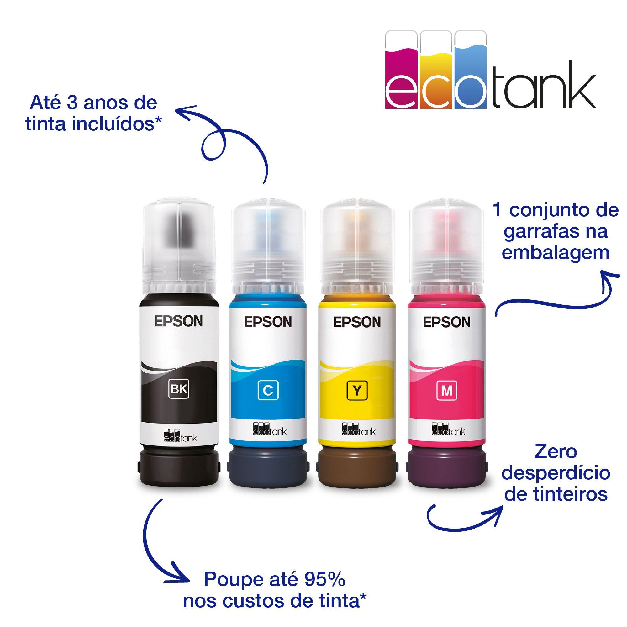 Impressora Jato de Tinta EPSON EcoTank ET-1810 (A4 - 100 folhas - USB, Wi-Fi, Wi-Fi Direct - Preto), miniatura 8