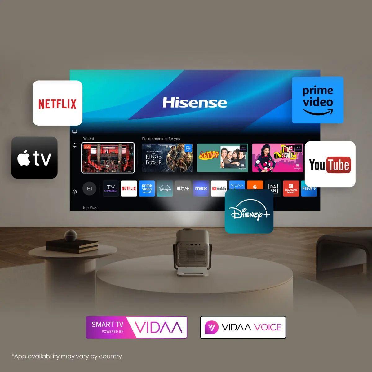 Projetor Laser HISENSE M2PRO (DLP - UHD 4K - 1300 lúmenes - até 200" - Cinzento Titanium) — miniatura 10