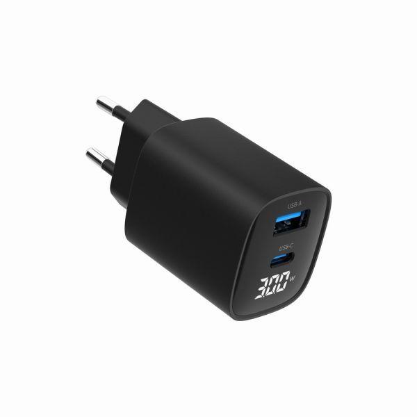 Carregador Rápido USB GEMBIRD TA-UC-PDQC30LCD-BK-01 (30 W - Até 30 W - Preto), miniatura 3