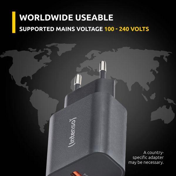 Carregador de Parede USB INTENSO W30AC (30 W - Preto), miniatura 5