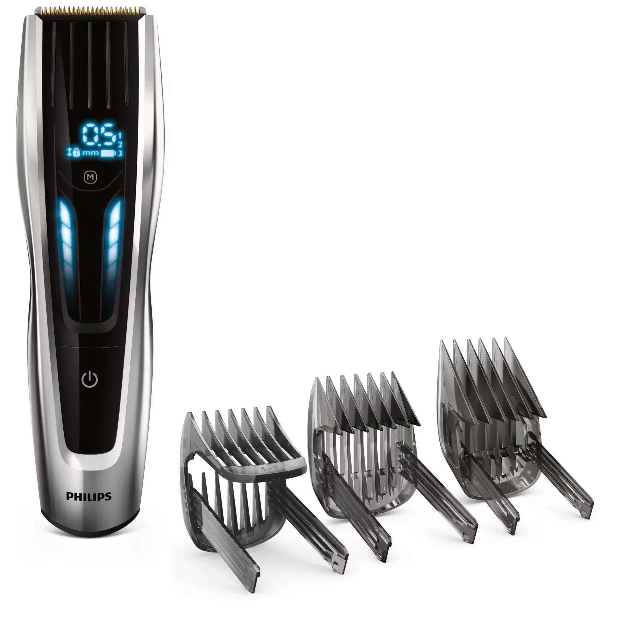Máquina de Cortar Cabelo PHILIPS Series 9000 HC9450/15 (Titânio - Preto)