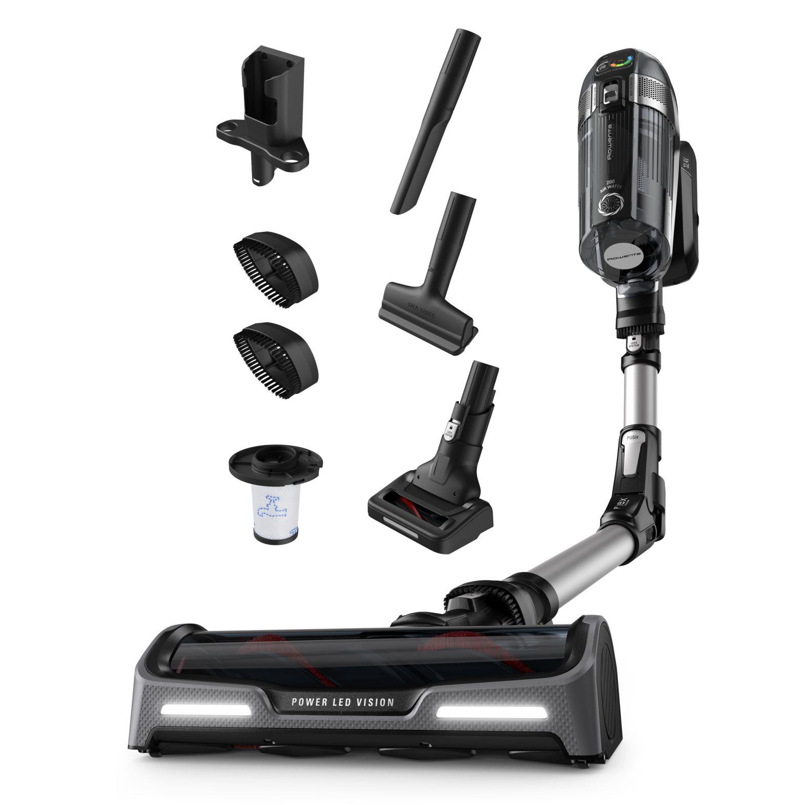 Aspirador Vertical ROWENTA X-Force Flex 14.60 Animal RH9958WA (Altura 11,4 cm - Preto e Cinzento)