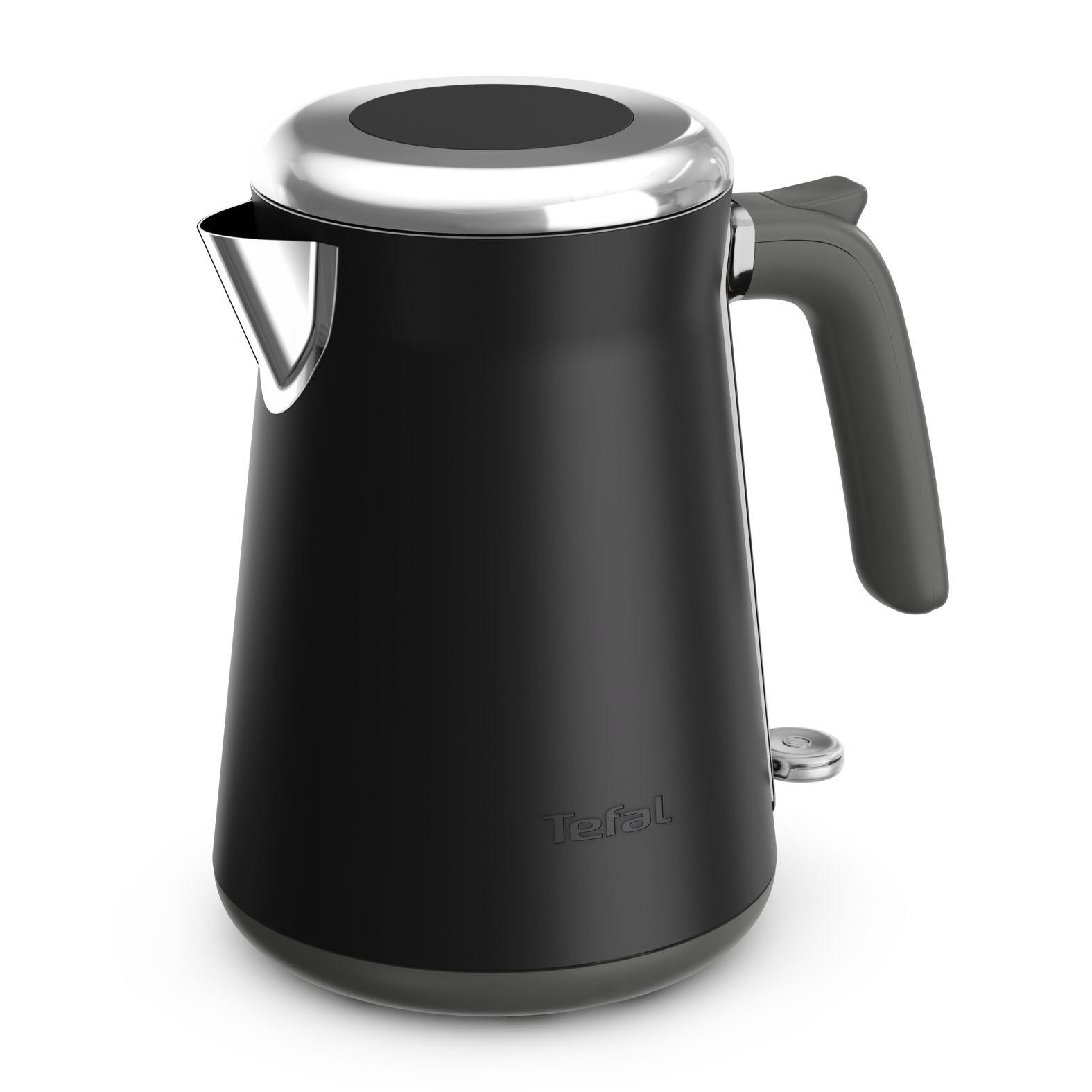 Jarro Elétrico TEFAL KI6668E0 (2400 W - 1,7 l - Aço inoxidável - Preto/Inox)