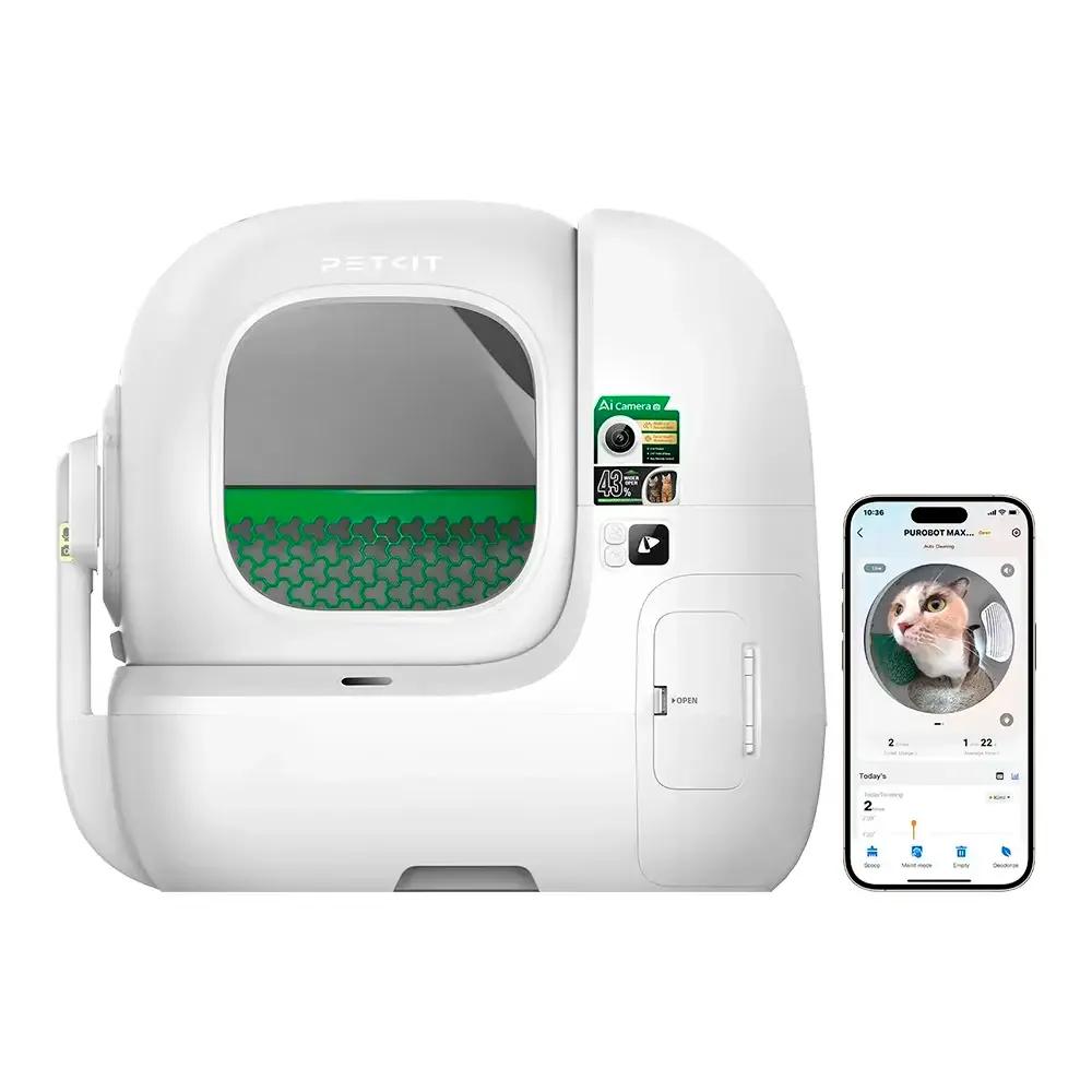 Caixa de Areia PETKIT Purobot Max Pro 2 P9904/T5-2C-EU (Câmara com IA - Branco) — miniatura 2