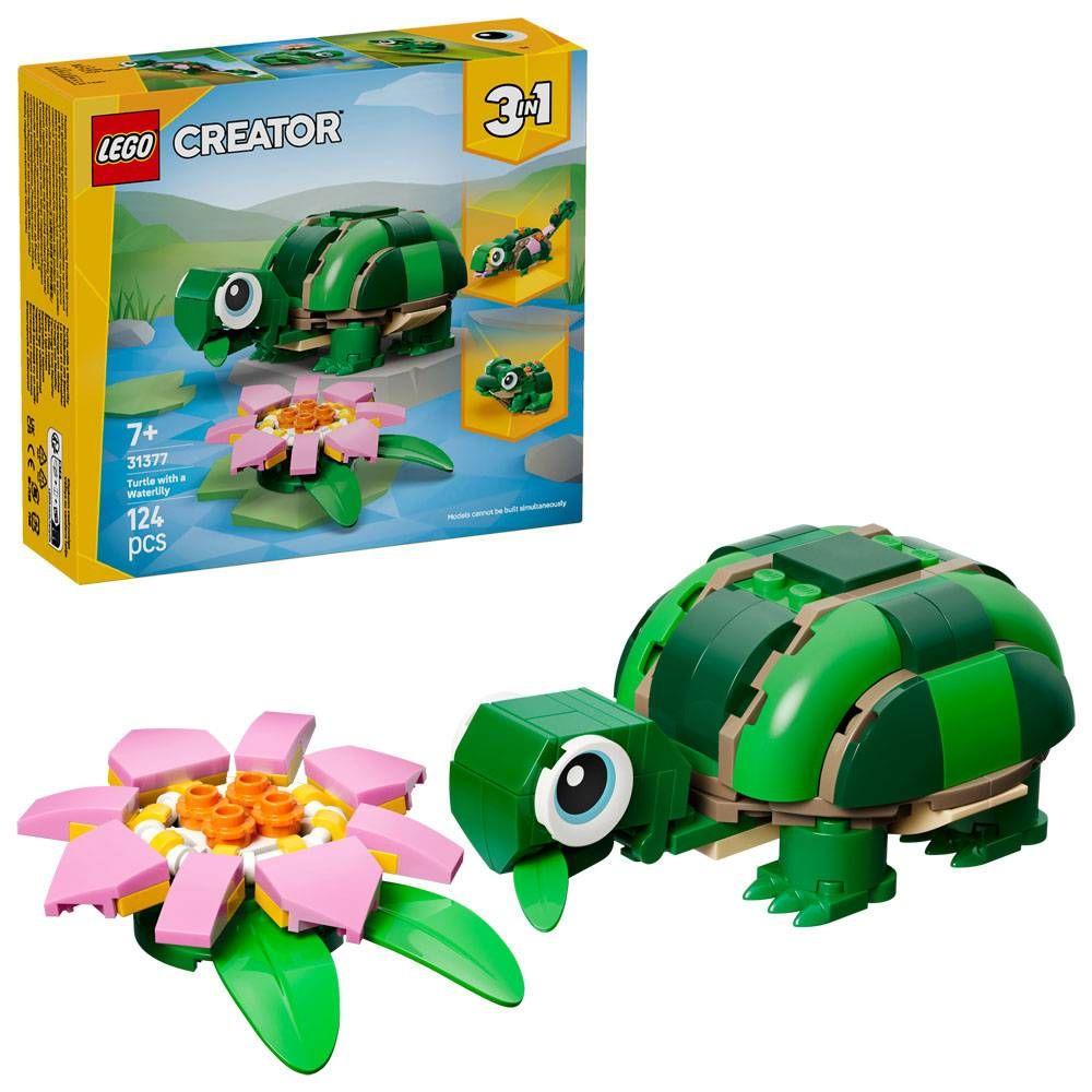 LEGO 31377 Creator Tartaruga Com Nenúfar (7+ anos - 124 peças) — miniatura 3