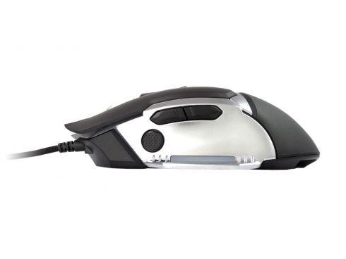Rato CONCEPTRONIC DJEBBEL02B (Mão direita - 4000 DPI - Ótico - Preto e Prateado)
