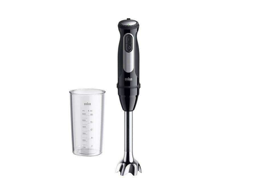 Varinha Mágica BRAUN MultiQuick 5 Pro MQ55001M (1000 W - Preto e Prateado)