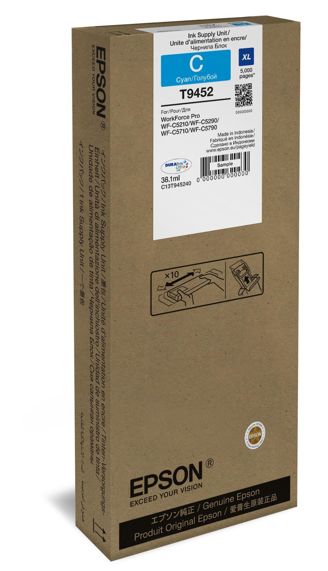 Tinteiro EPSON C13T945240 (5000 páginas - Ciano)