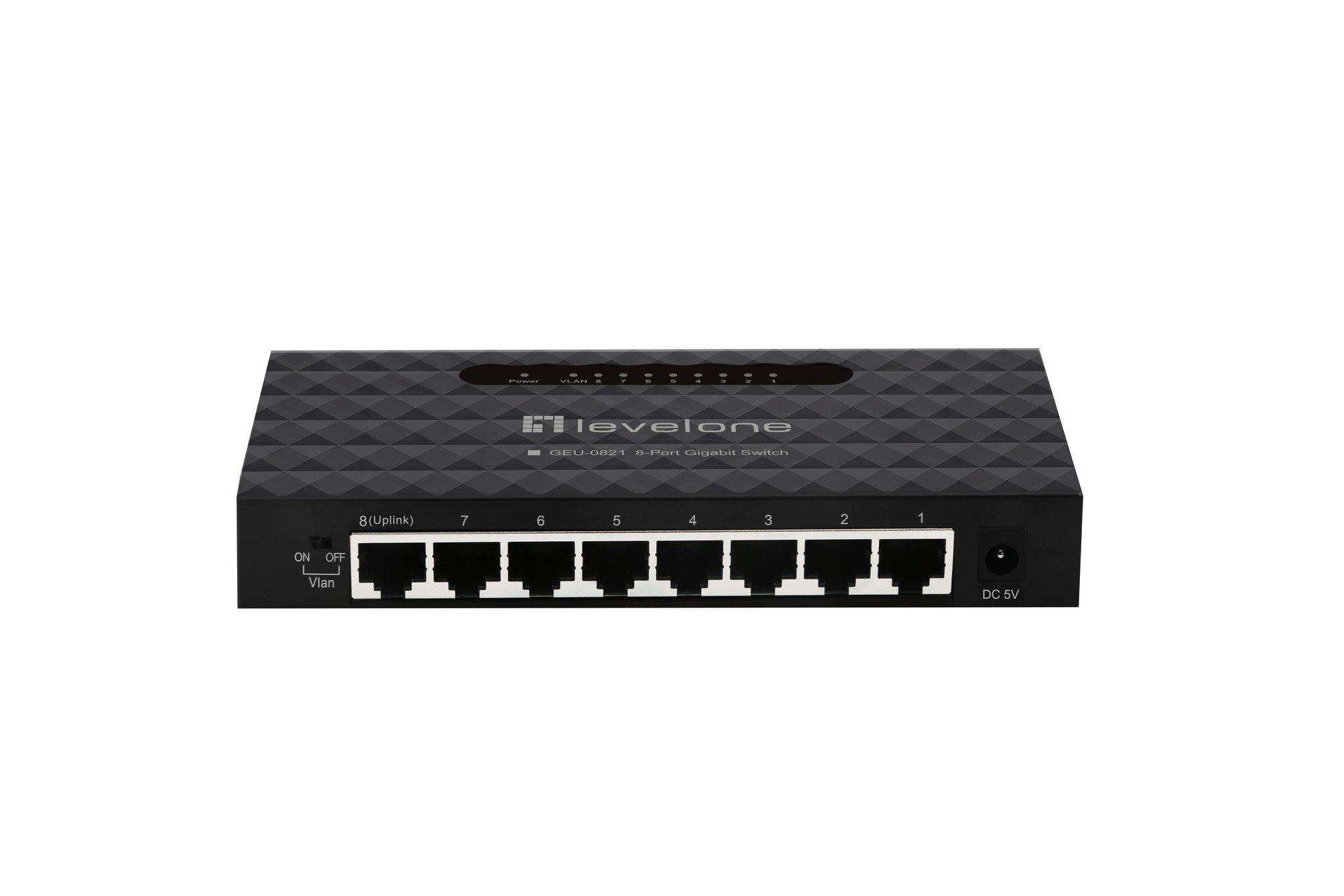Switch de Rede Gerido LEVELONE GEU-0821 (Gigabit Ethernet) — miniatura 2
