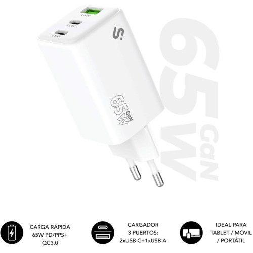Carregador de Parede SUBBLIM SUBCHG-6G6530 (65 W - Branco)