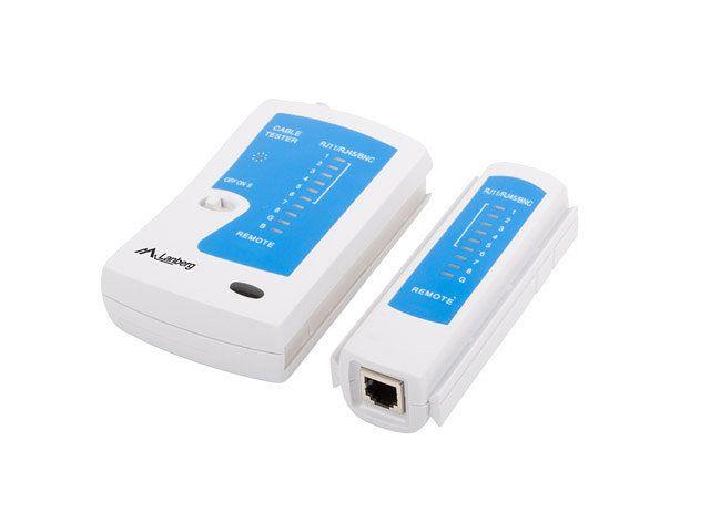 Testador de Cabos de Rede LANBERG NT-0401 (Azul e Branco)