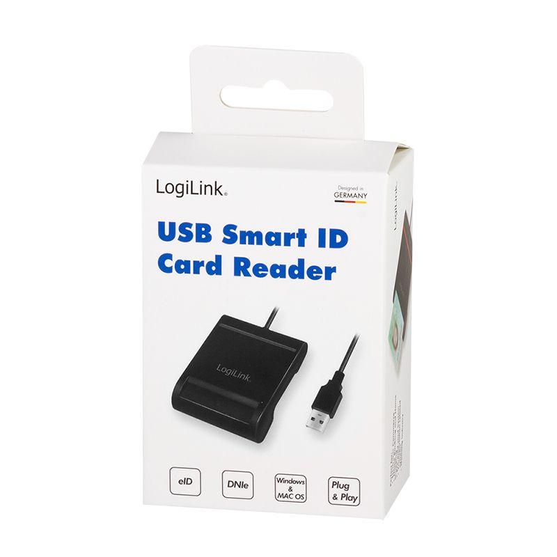 Leitor de Cartões de Cidadão LOGILINK CR0047 (USB 2.0 - 0,9 m - Preto), miniatura 8
