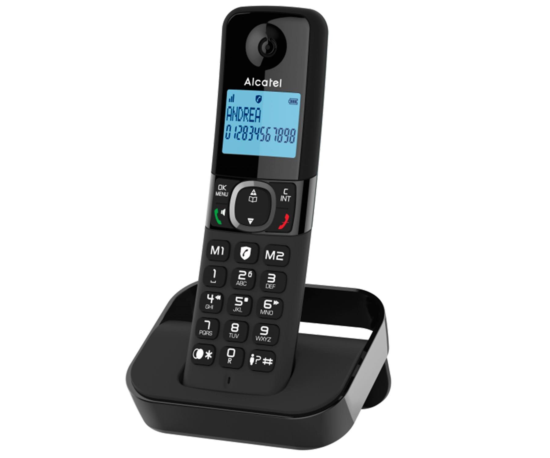 Telefone Sem Fios DECT ALCATEL F860 EU (300 mAh - 10 h - Preto)