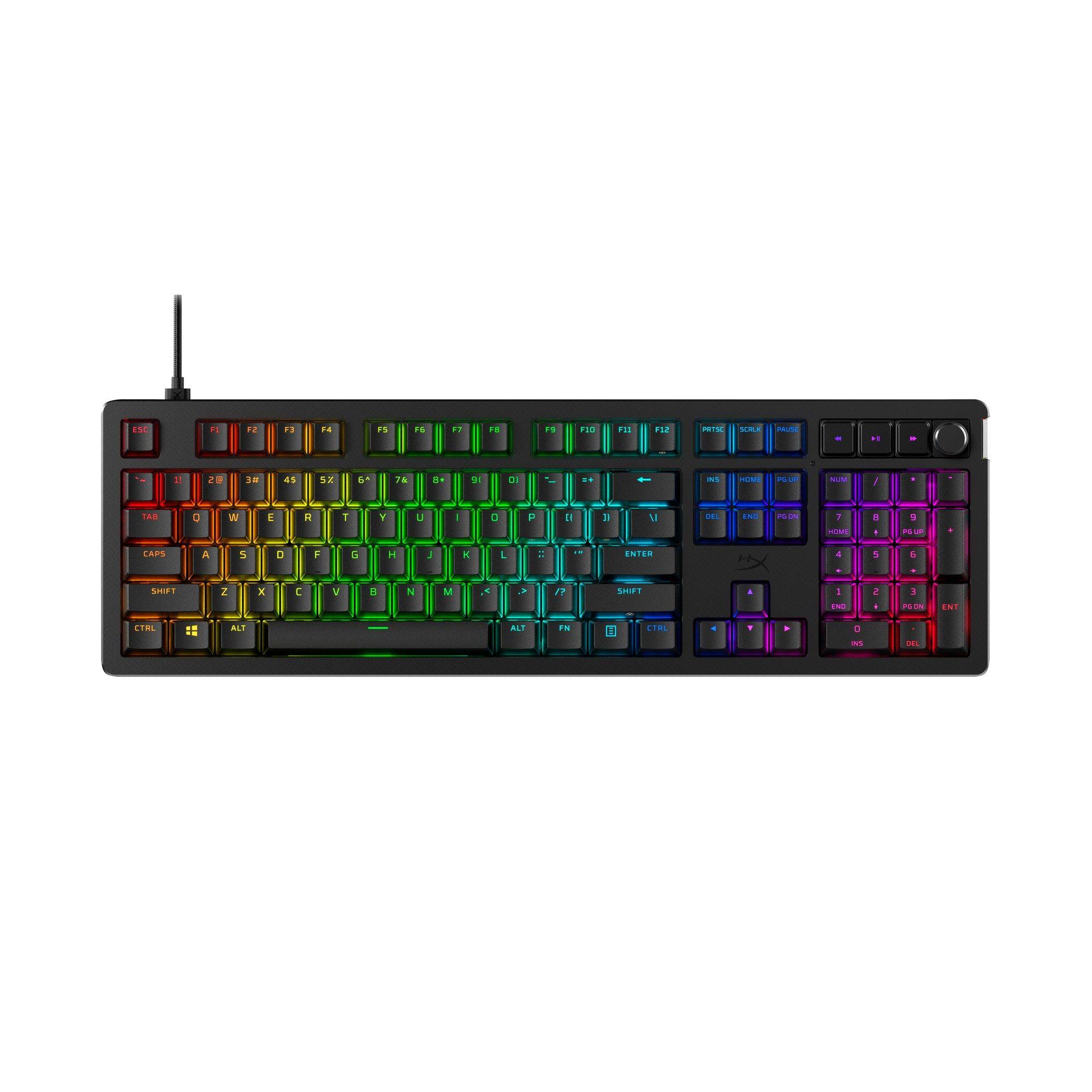 Teclado HYPERX Alloy Rise (US - Interruptor de chave mecânico - Tamanho completo - Preto)