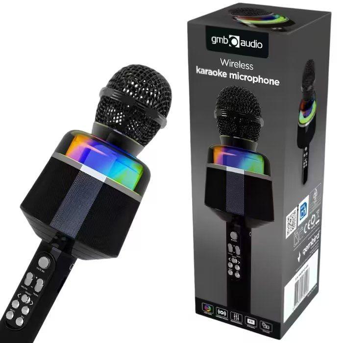 Microfone de Karaoke Sem Fios GEMBIRD MICBT-01-BK (Microfone de karaoke - USB - Bluetooth - Preto), miniatura 6