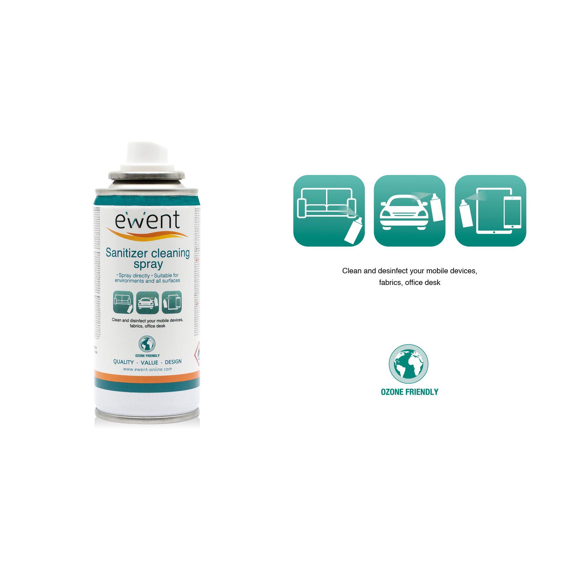 Spray de Limpeza Desinfetante EWENT EW5675 (Universal - Branco) — miniatura 4