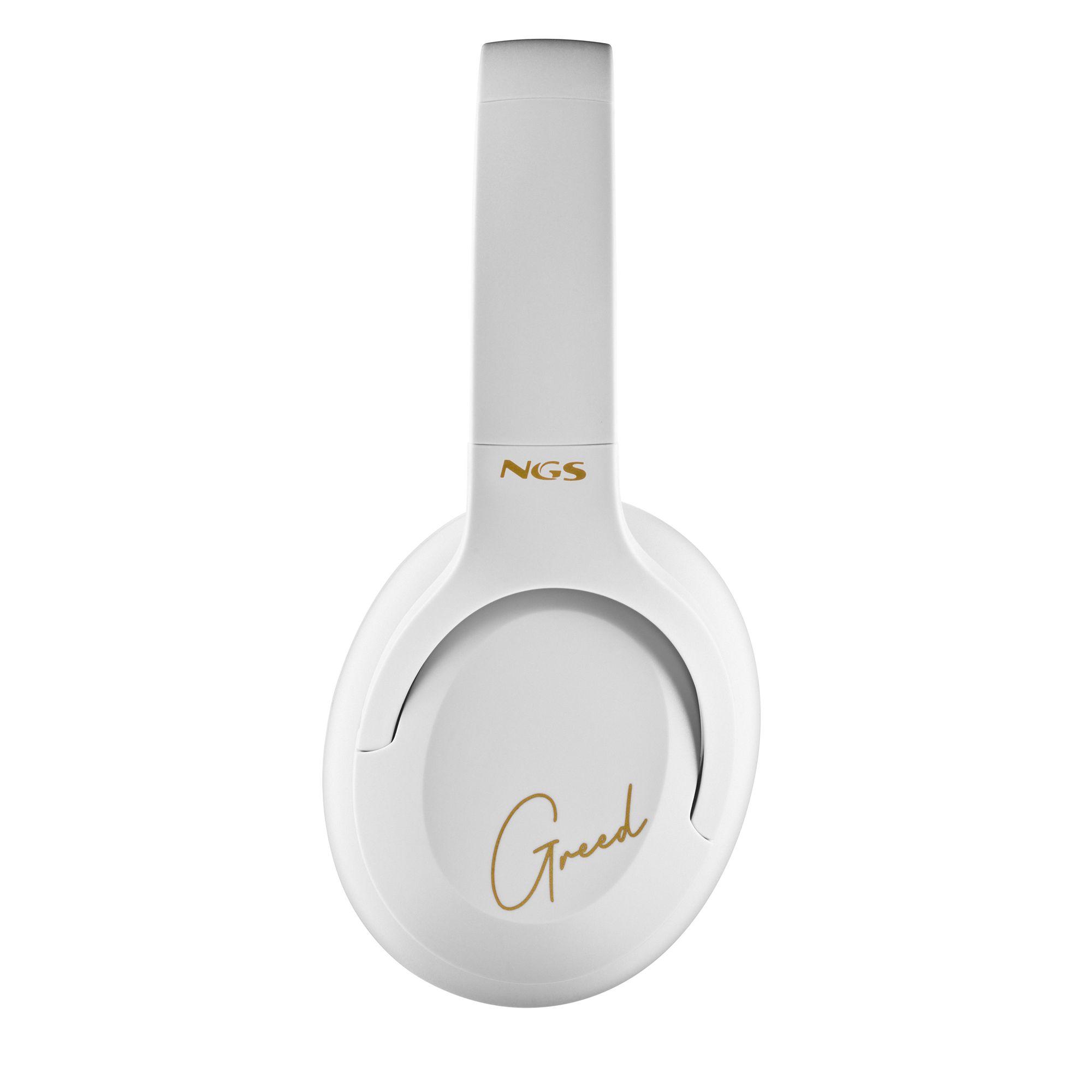 Auscultadores NGS Artica Greed (Binaural - Com fios e sem fios - Circum-aural - Branco), miniatura 2