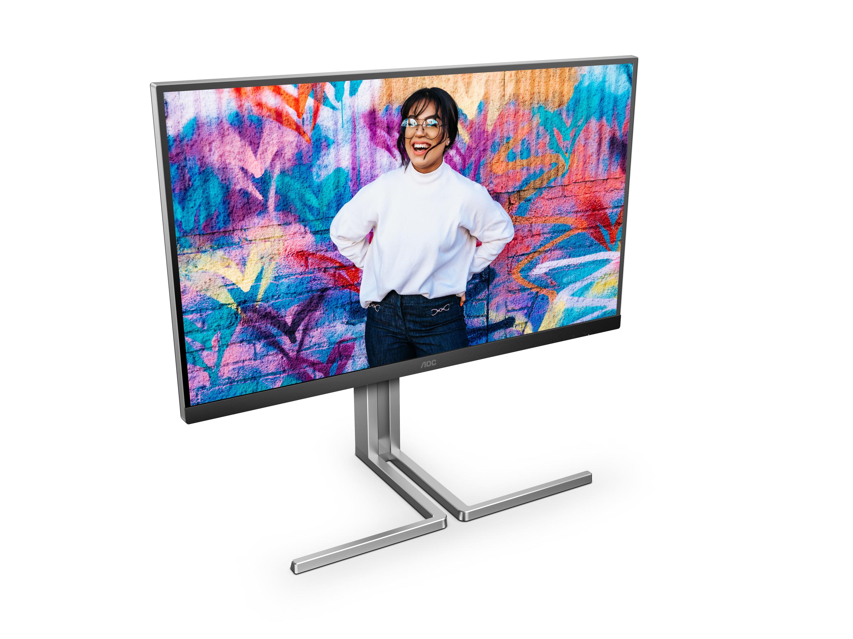 Monitor AOC Graphic Pro Q27U3CV (27" - IPS Quantum Dot - 75 Hz - Preto) — miniatura 5