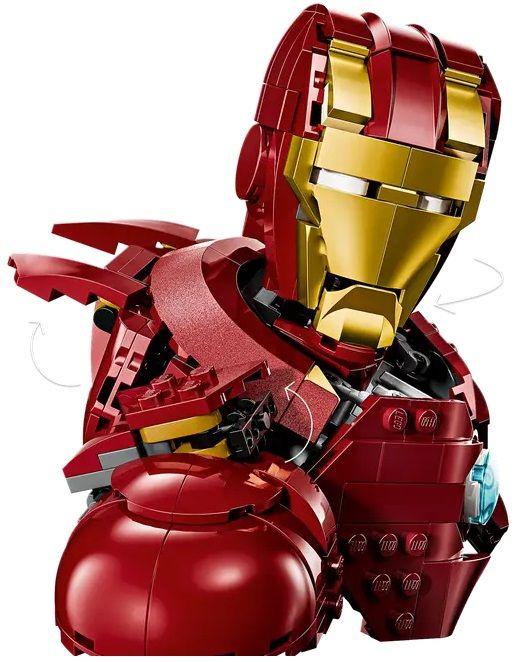 LEGO 76327 Marvel Super Heroes Busto do Iron Man MK4 (18+ anos - 436 peças) — miniatura 4
