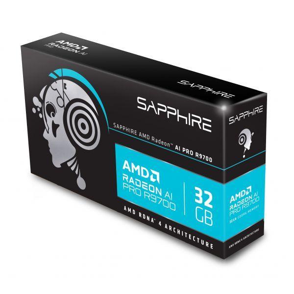 Placa Gráfica SAPPHIRE Radeon AI PRO R9700 LITE (Radeon AI PRO R9700 - 32 GB - GDDR6 - Preto) — miniatura 2