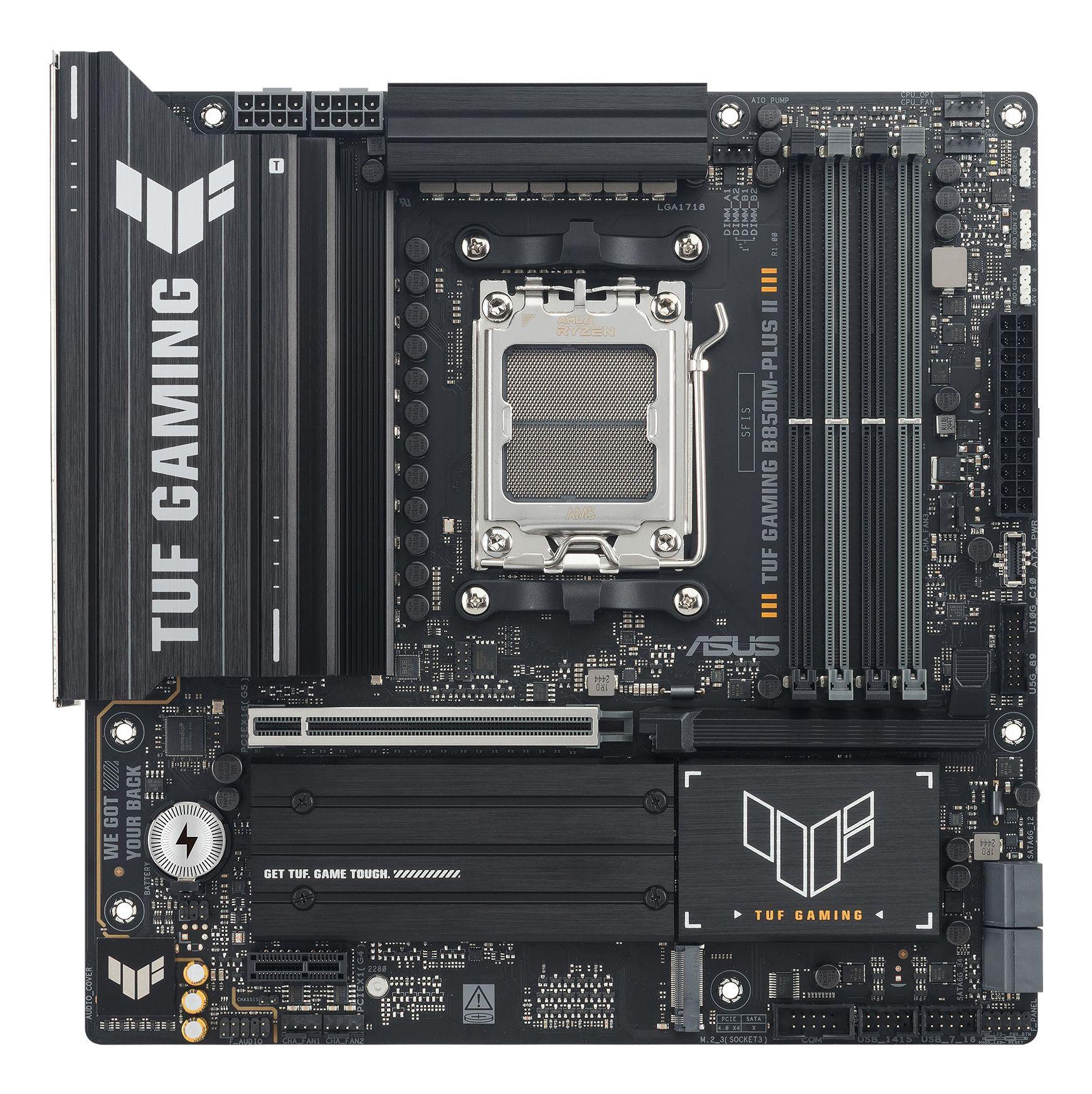 Motherboard ASUS TUF GAMING B850M-PLUS II (AM5 - micro ATX - Duplo canal)