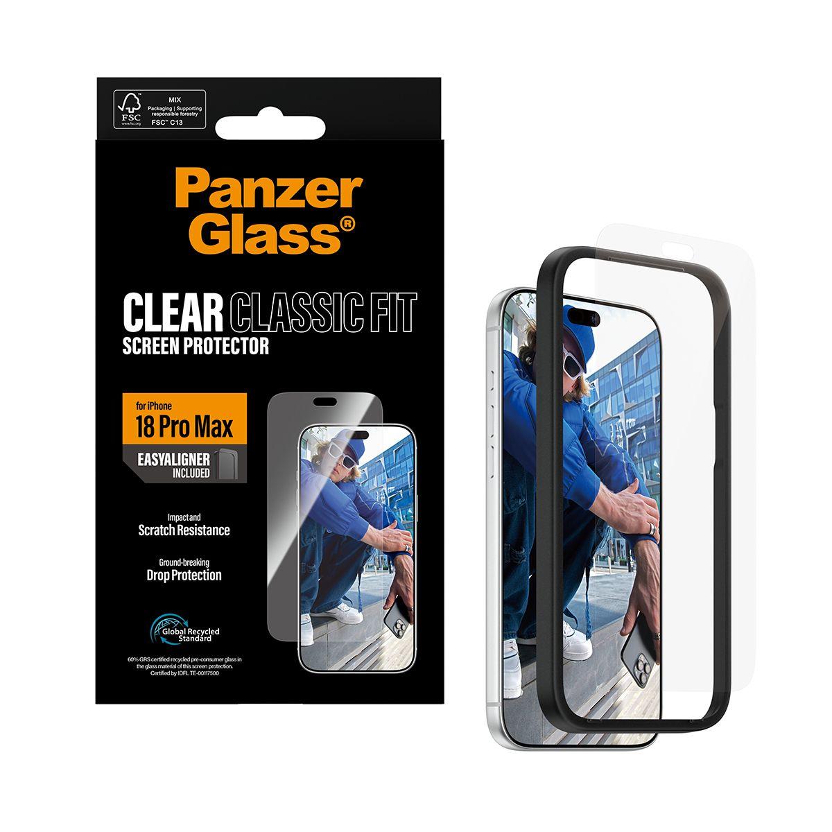Película de Proteção de Ecrã PANZERGLASS iPhone 18 Pro Max (Apple iPhone 18 Pro Max - Transparente) — miniatura 5