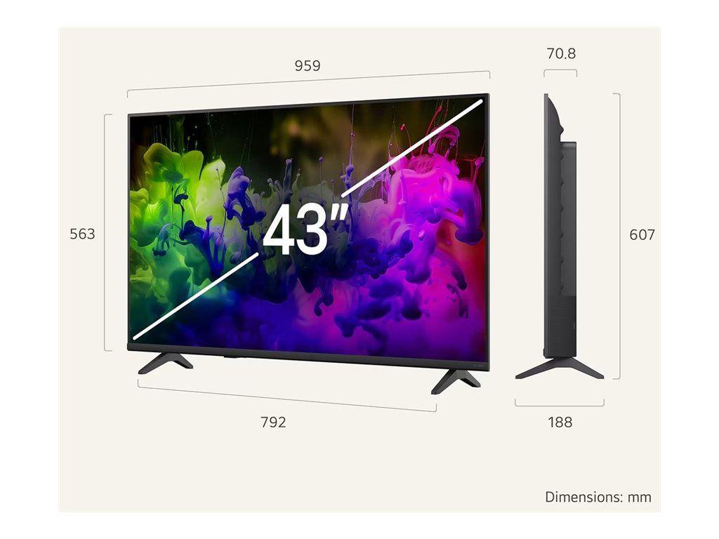 Televisão LG TV 43QNED7EB3C (43" - QNED Mini LED 4K - Preto)