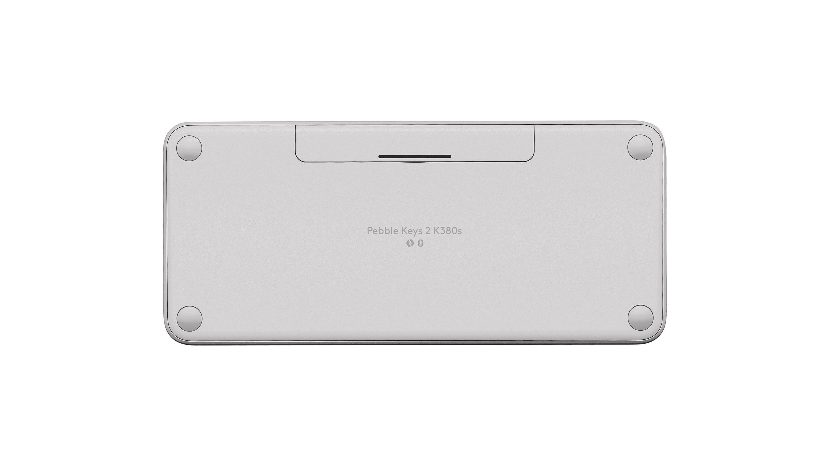 Teclado LOGITECH Pebble Keys 2 K380s (Alemão - Teclas tesoura - Mini - Branco) — miniatura 2
