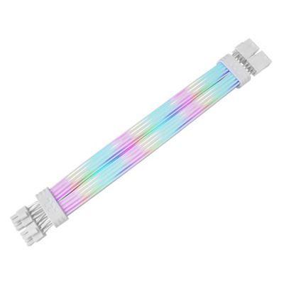 Cabo de Extensão ARGB THERMALTAKE Mod Snow Cable 8Pin (0,272 m - 2x 8Pin - Branco)