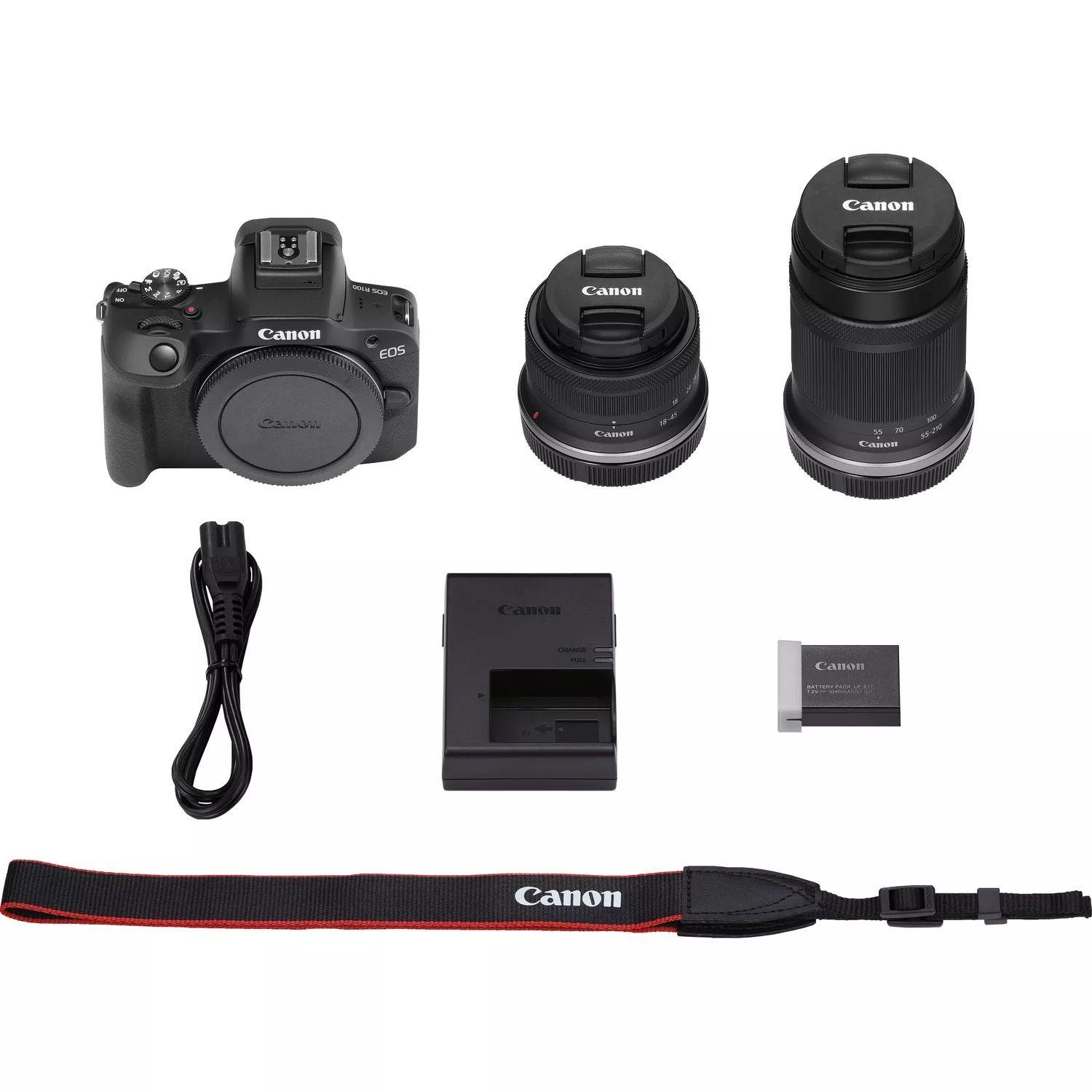 Máquina Fotográfica Mirrorless CANON EOS R100 (1040000 dot - Preto), miniatura 5