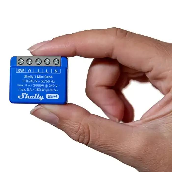 Módulo Relé Inteligente SHELLY 1 Mini Gen4 (Plástico - Azul) — miniatura 2