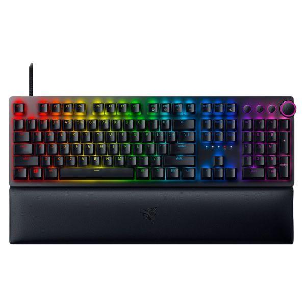 Teclado RAZER Huntsman V2 (Alemão - Opto-mecânico - Tamanho completo - Preto)