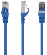 Cabo de Rede RJ-45 GEMBIRD PP6-1M/B (1 m - Cat6 - RJ-45 - Azul) — imagem 1