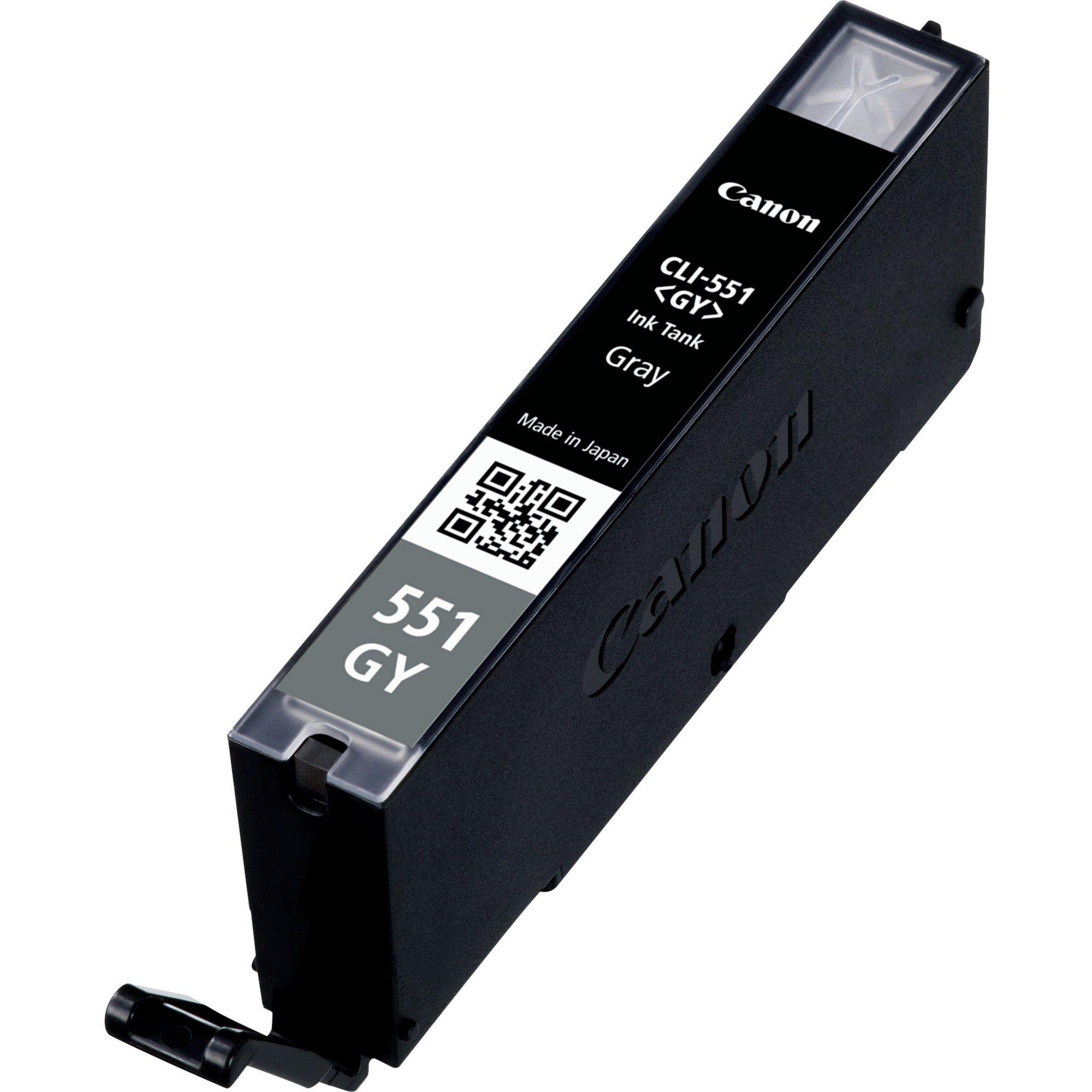 Tinteiro CANON CLI-551GY (125 páginas - Cinzento)
