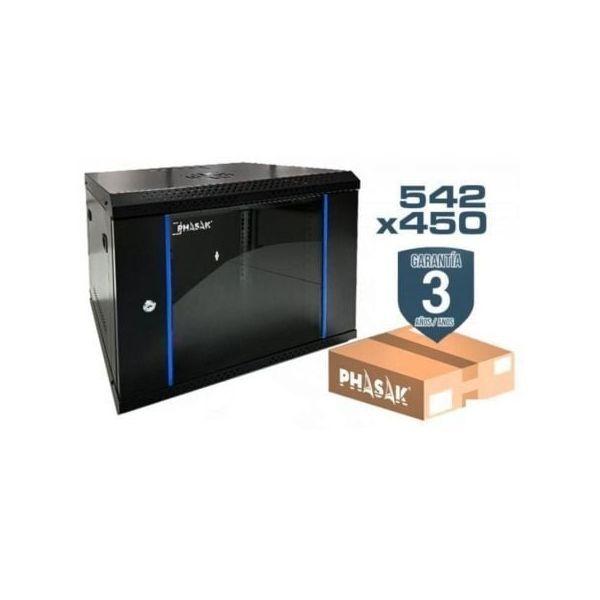 Armário Rack Mural PHASAK PHO 2209D (19" - 9U - 542 x 450 mm - Preto) — miniatura 2