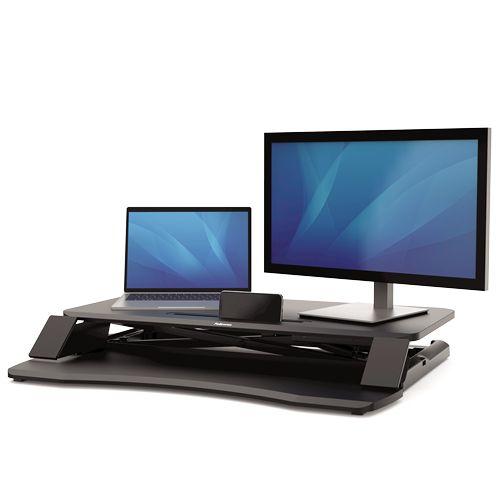 Suporte de Secretária Elevável FELLOWES Lotus Corsivo (17 kg - Preto), miniatura 4