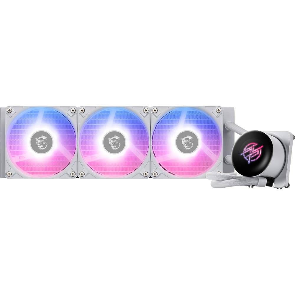 Sistema de Refrigeração Líquida MSI MPG CORELIQUID P13 360 (LGA 1800, LGA 1851 - 120 mm - 3 ventoinhas - Branco), miniatura 4
