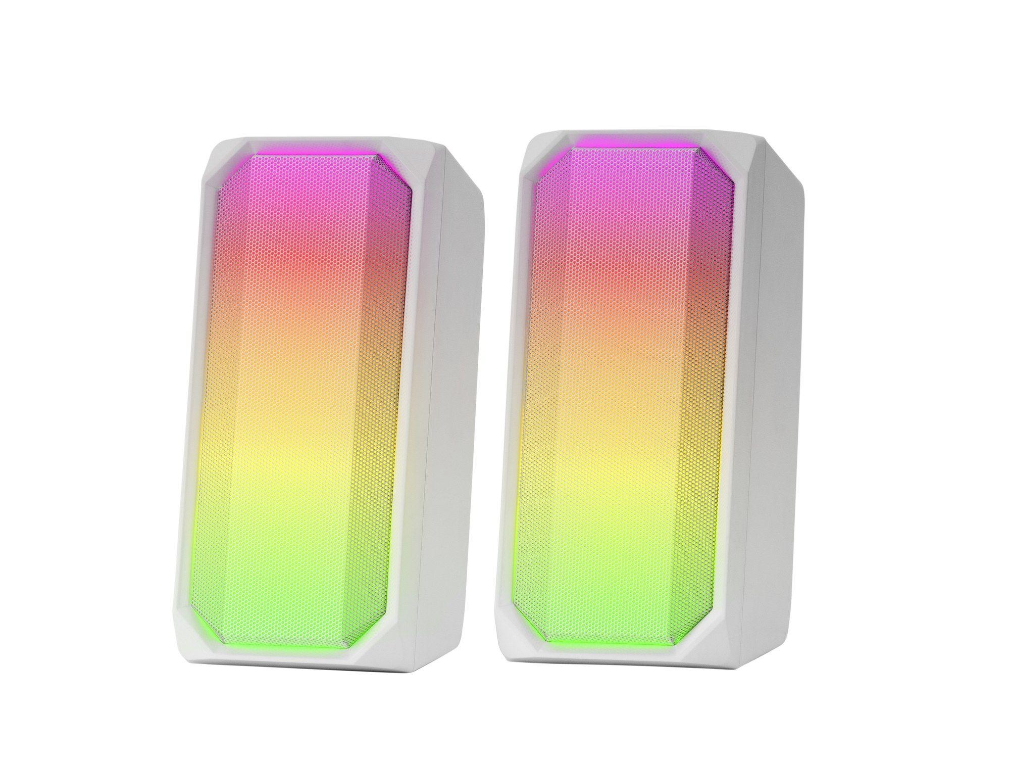 Colunas MARS GAMING MSRGBW (Com fios e sem fios - 15 W - 2.0 canais - Branco), miniatura 2