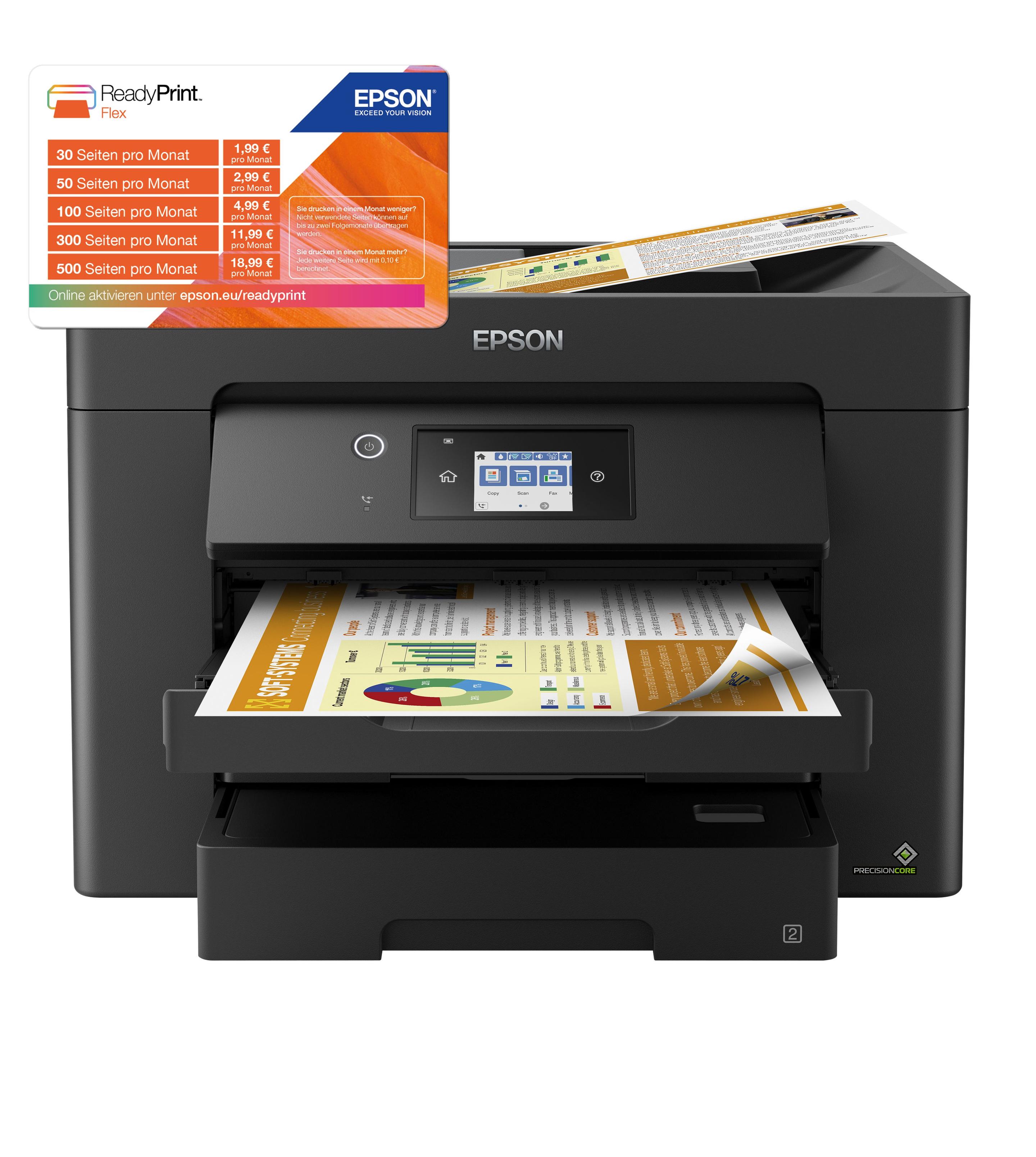 Impressora Multifunções EPSON WorkForce WF-7830DTWF (A3 - Impressão a cores - 500 folhas - Preto) — miniatura 8