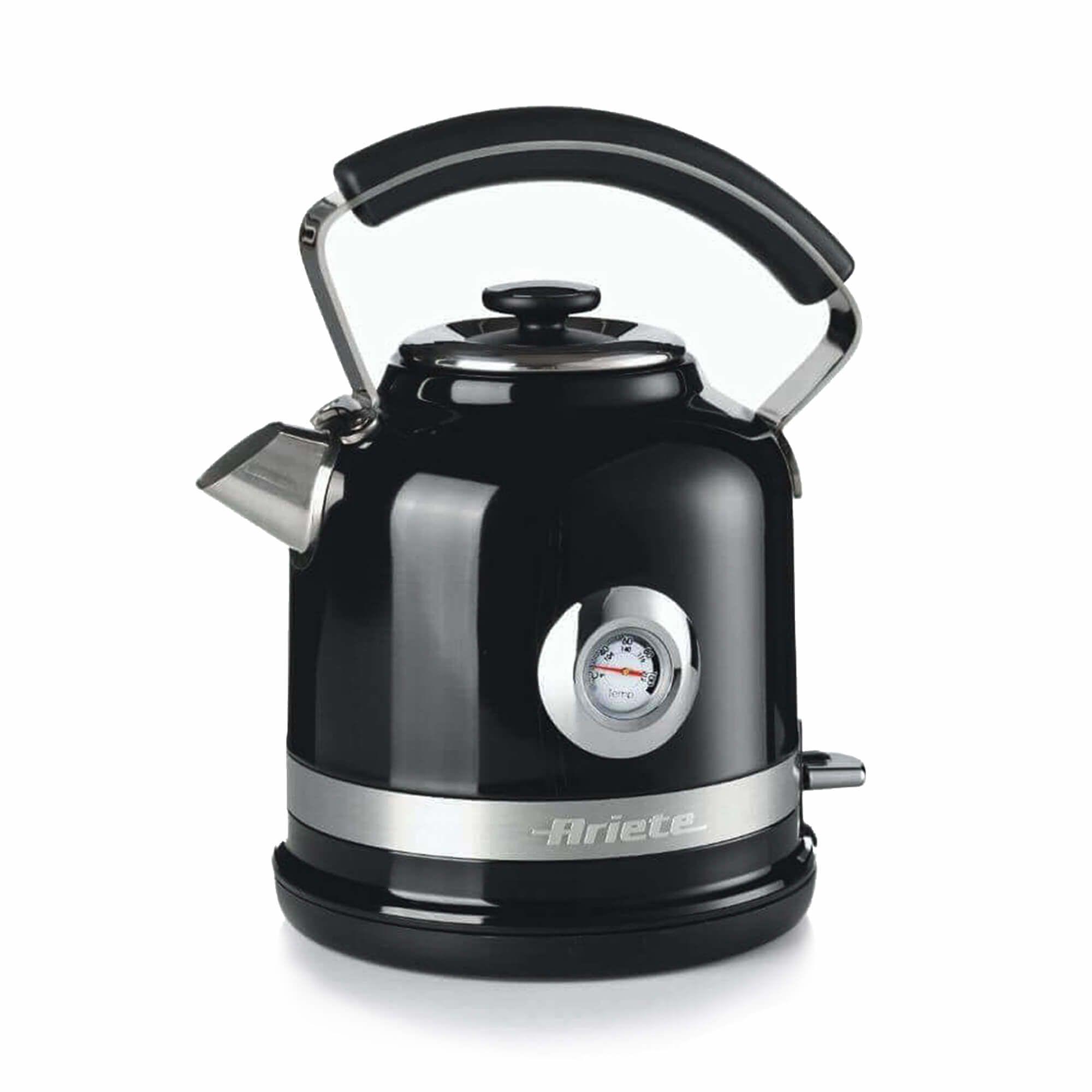 Jarro Elétrico ARIETE Moderna 2854/02 (2000 W - 1,7 l - Aço inoxidável - Preto)
