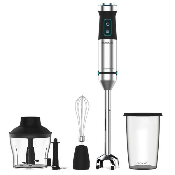 Varinha Mágica CECOTEC Power TitanBlack 1500 XL Cream&Crush (1500 W - Preto)