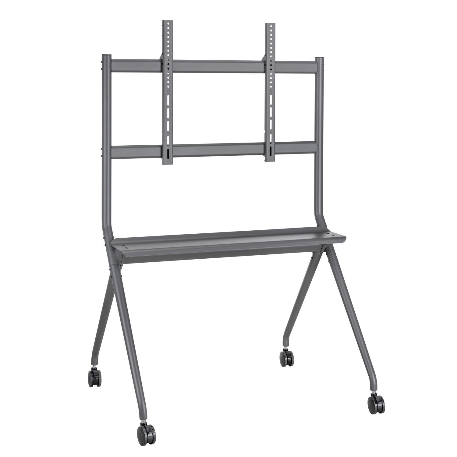 Suporte Móvel de Chão para Televisão EWENT EW1542 (50″ a 86″ - 120 kg - Preto)